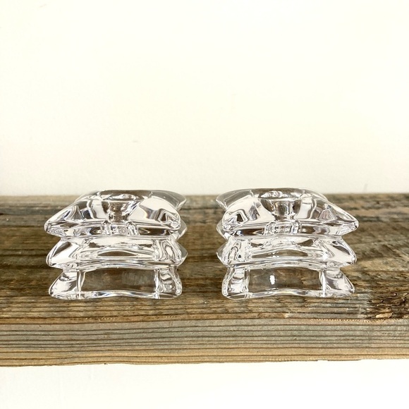 Other - Mikasa Crystal candle holders for tapered candles